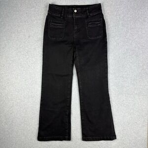 Sidefeel Women's Black Wideleg Jeans Size 12